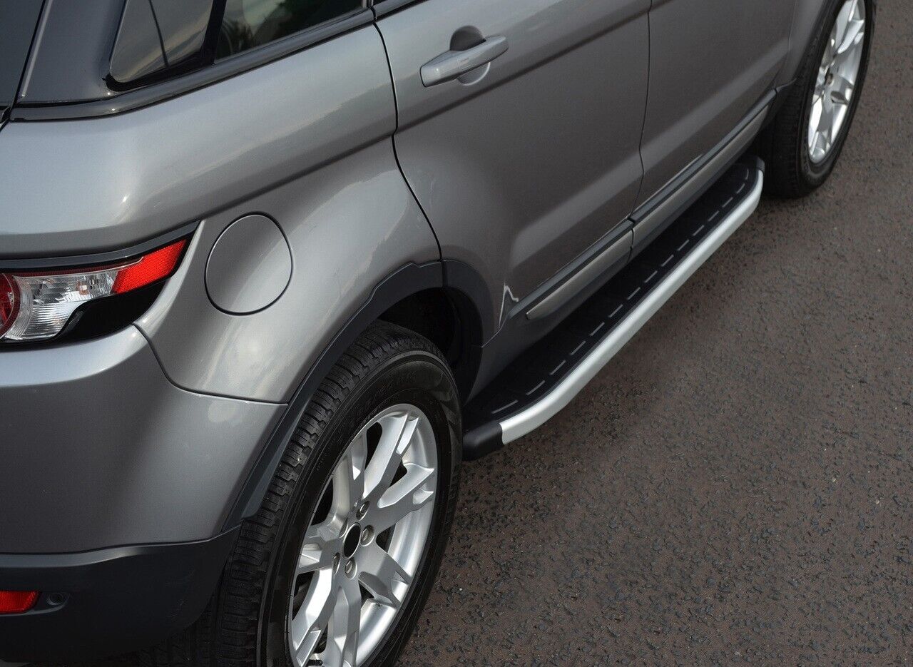 RUNNING BOARDS SUITABLE FOR RANGE ROVER EVOQUE L538 2011-2018 BLACK LOOK + BRACKETS