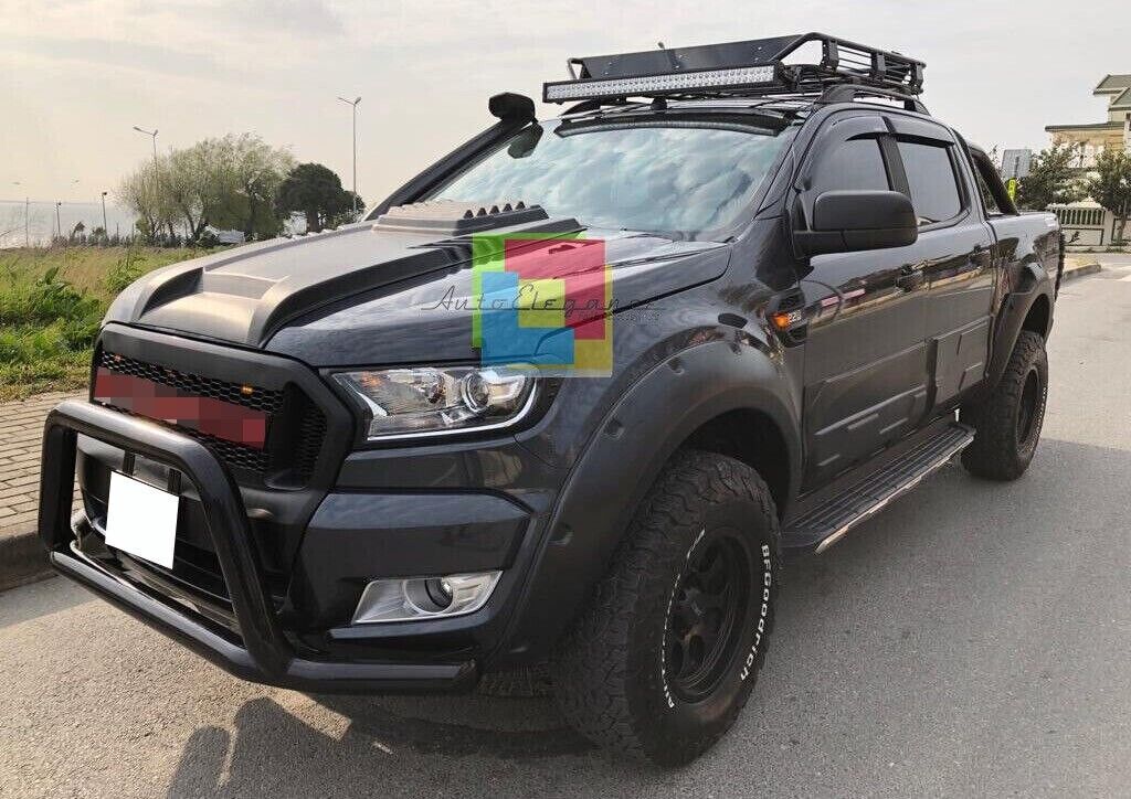 GRIGLIA ADATTA PER FORD RANGER T6 2015-2018 NERO OPACA + LED LOOK SPORTIVO