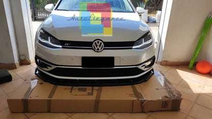 SPLITTER ADATTO PER VW GOLF 7 RLINE 2012-2016 LOOK NERO DESIGN SPORTIVO