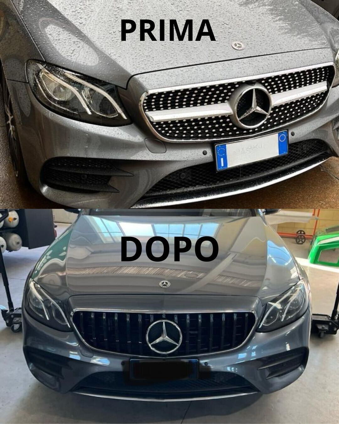 💎GRILLE SUITABLE FOR MERCEDES-BENZ E-CLASS W213 / C238 2016-2020 GT LOOK CHROME