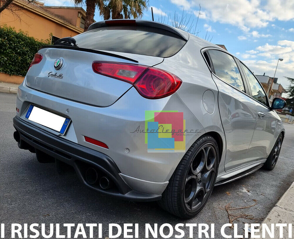 DIFFUSORE POSTERIORE ADATTO PER ALFA ROMEO GIULIETTA NERO LUCIDO