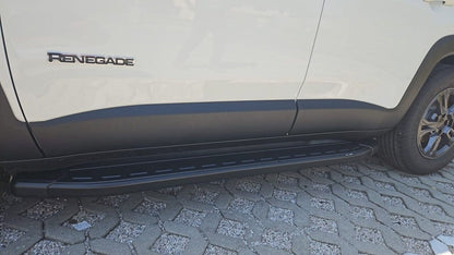 PEDANE LATERALI ADATTE PER JEEP RENEGADE DESIGN SPORTIV LOOK NERO