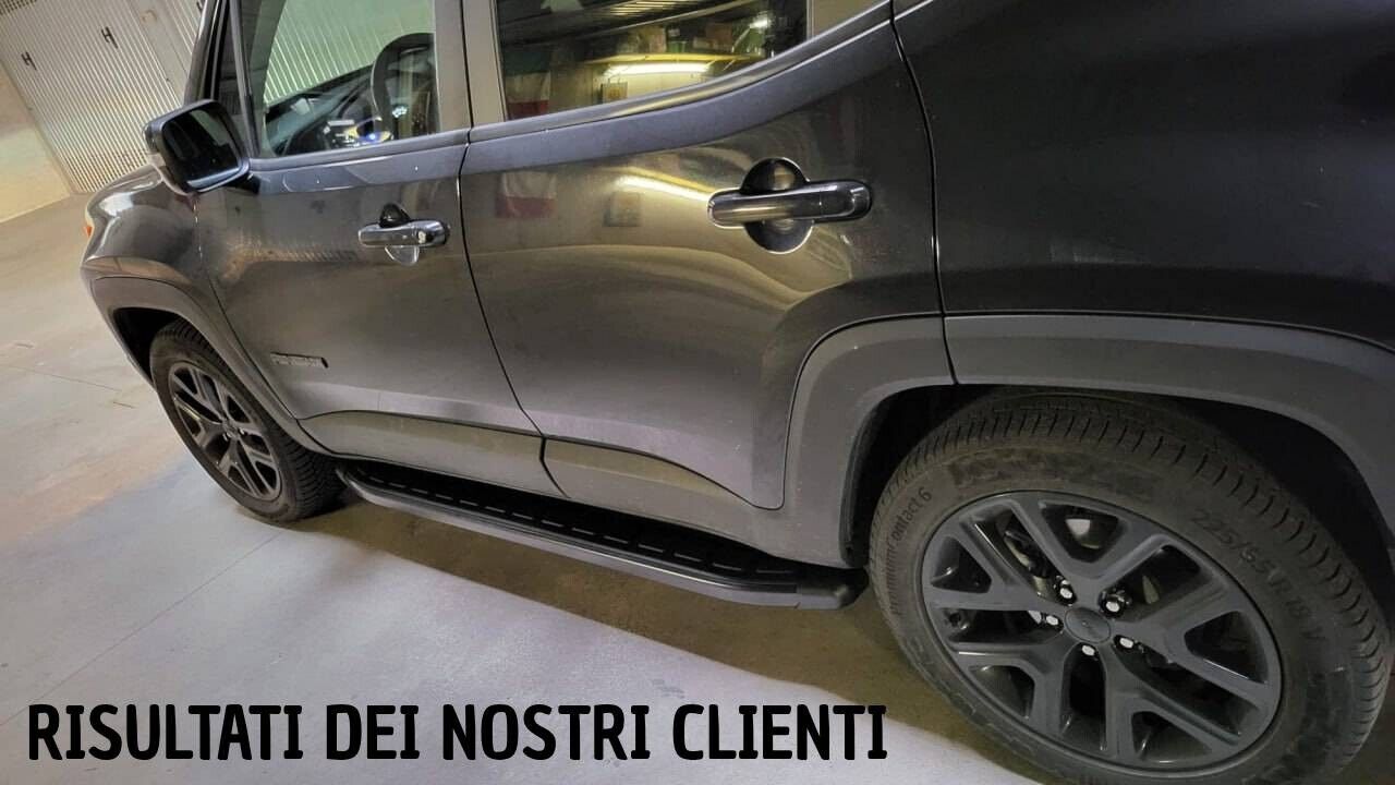 PEDANE LATERALI ADATTE PER JEEP RENEGADE DESIGN SPORTIV LOOK NERO
