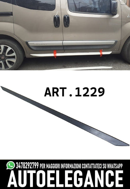 MINIGONNE ADATTE PER FIAT FIORINO NERO LUCIDO 2008-2021