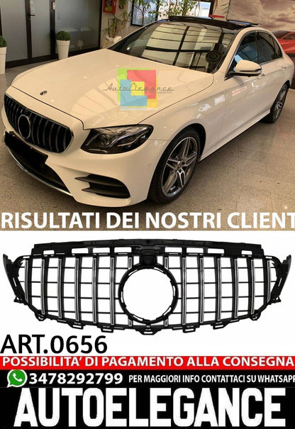 GRILLE SUITABLE FOR MERCEDES-BENZ E-CLASS W213 / C238 2016-2020 GT LOOK CHROME