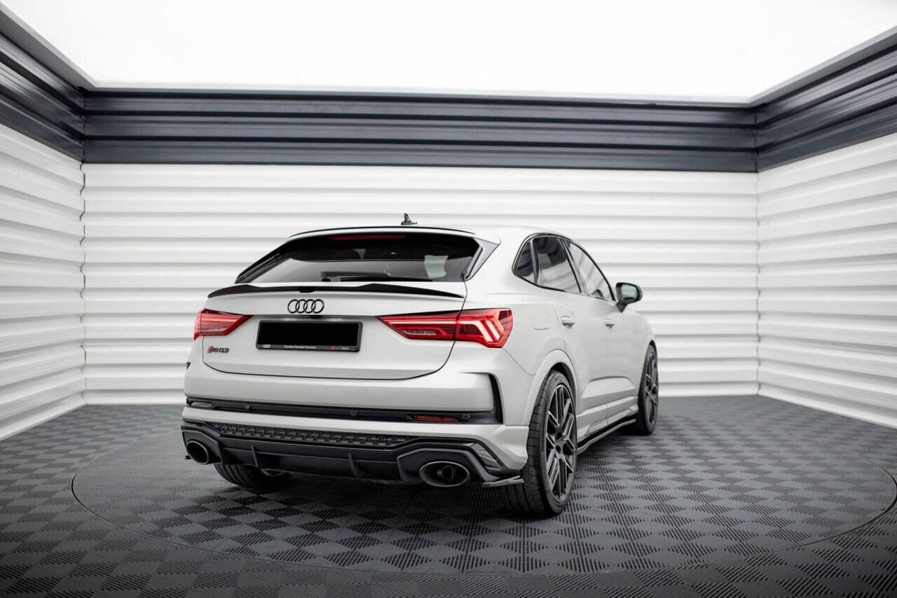 SPOILER BAGAGLIAIO ADATTO PER AUDI Q3 SPORTBACK 2019+ NERO LUCIDO LOOK RSQ3