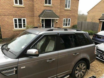 💎RANGE ROVER SPORT 2005-2013 BARRE SUL TETTO MANCORRENTI NERI PORTAPACCHI💎