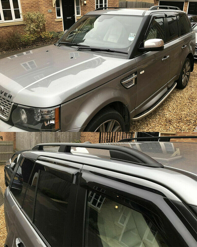 💎RANGE ROVER SPORT 2005-2013 BARRE SUL TETTO MANCORRENTI NERI PORTAPACCHI💎