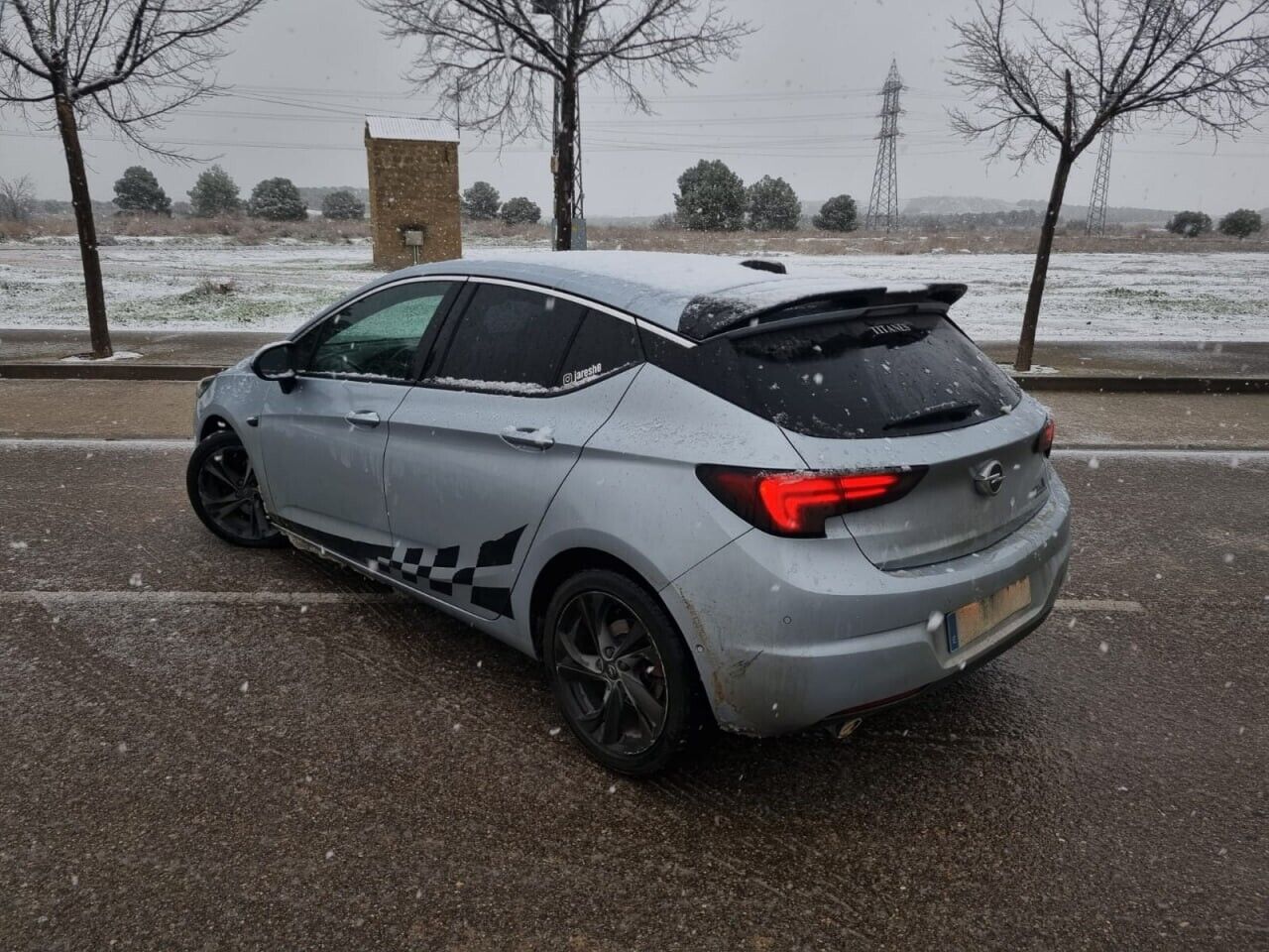 SPOILER TETTO ADATTO PER OPEL ASTRA K 2015-2021 LOOK OETTINGER NERO LUCIDO 1098