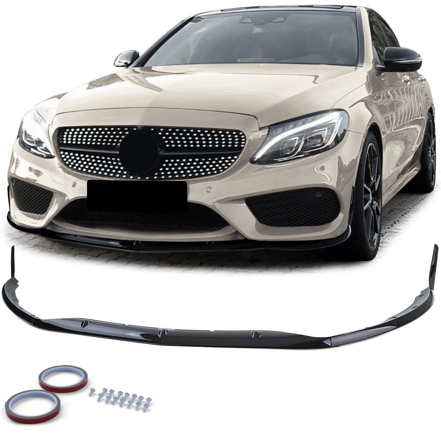 Spoiler anteriore Lip Performance Optics Black Gloss adatto per BMW X5 F15 13-18