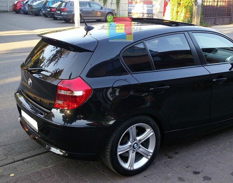 SPOILER TETTO ADATTO PER BMW SERIE 1 E87 E81 2004-2011 NERO LUCIDO LOOK SPORTIVO
