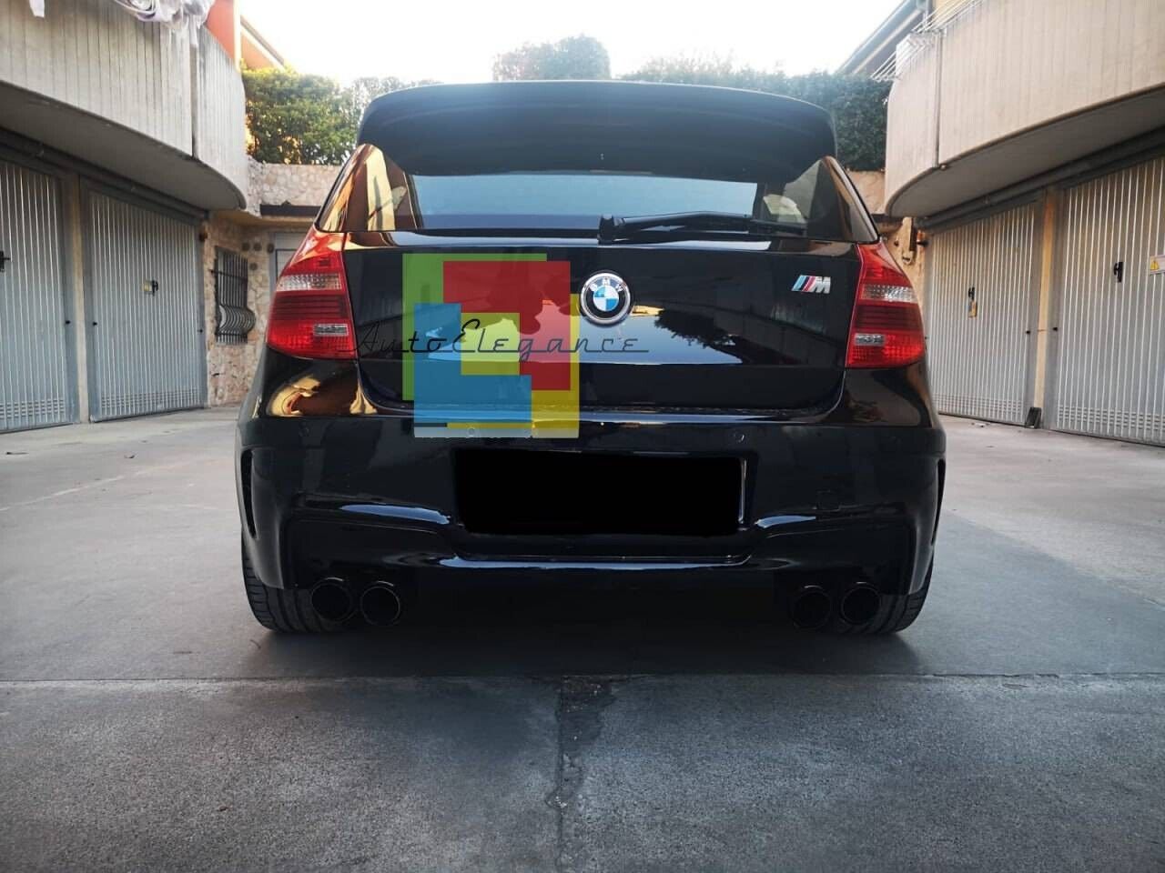SPOILER TETTO ADATTO PER BMW SERIE 1 E87 E81 2004-2011 NERO LUCIDO LOOK SPORTIVO