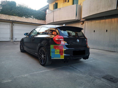 SPOILER TETTO ADATTO PER BMW SERIE 1 E87 E81 2004-2011 NERO LUCIDO LOOK SPORTIVO