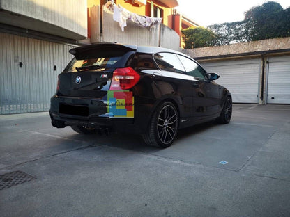 SPOILER TETTO ADATTO PER BMW SERIE 1 E87 E81 2004-2011 NERO LUCIDO LOOK SPORTIVO