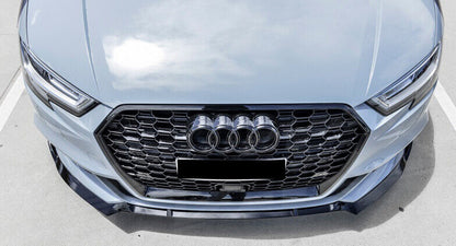 💎GRIGLIA PER AUDI A3 8V 2017-2020 NIDO D'APE TOTAL BLACK RS3 FORO ACC RADAR💎