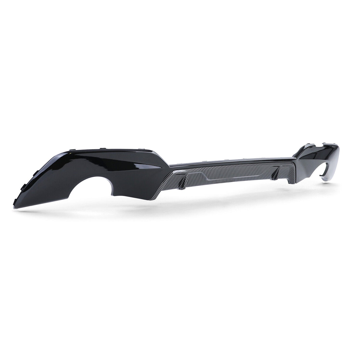 DIFFUSORE POSTERIORE PER BMW SERIE 3 G20 2018+ SOTTO PARAURTI M NERO / CARBONIO