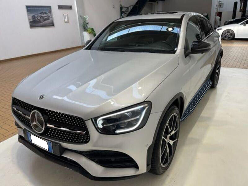 PEDANE LATERALI SOTTOPORTA PER MERCEDES GLC X253 C253 2020+ ALLUMINIO NERO AMG 0