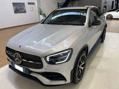 PEDANE LATERALI SOTTOPORTA PER MERCEDES GLC X253 C253 2020+ ALLUMINIO NERO AMG 0