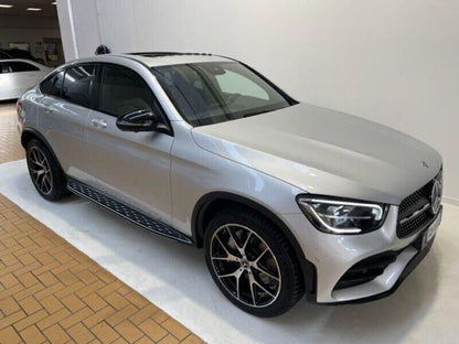 PEDANE LATERALI SOTTOPORTA PER MERCEDES GLC X253 C253 2020+ ALLUMINIO NERO AMG 0
