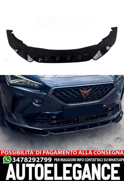 Spoiler anteriore a labbro anteriore per CUPRA Formentor 2020+ nero lucido