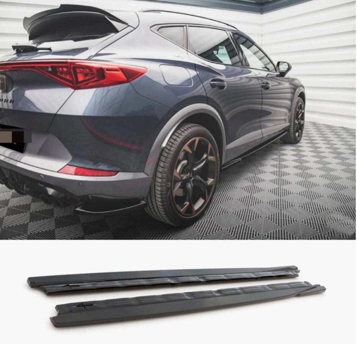 UNDER SKIRTS SUITABLE FOR CUPRA FORMENTOR 2020+ GLOSSY BLACK SPORTY LOOK