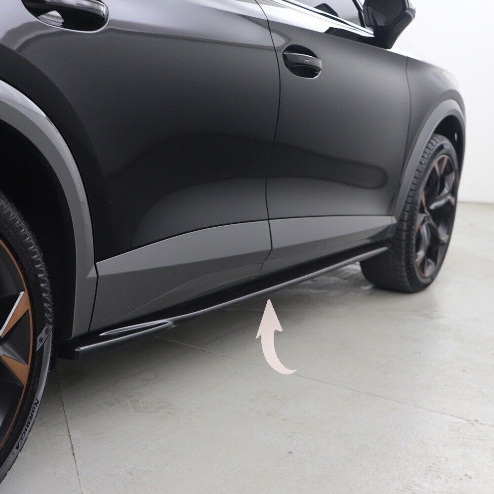UNDER SKIRTS SUITABLE FOR CUPRA FORMENTOR 2020+ GLOSSY BLACK SPORTY LOOK