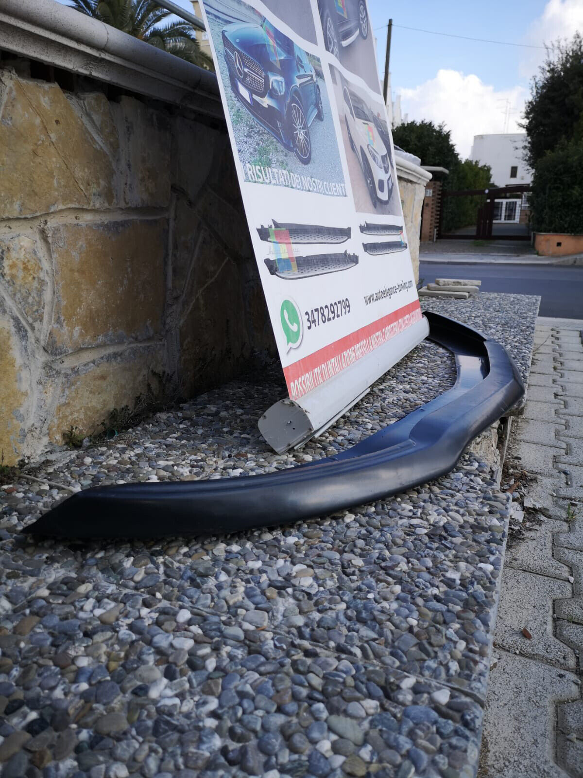 SPLITTER MERCEDES CLA W117 SPOILER SOTTO PARAURTI ANTERIORE NERO AMG LAMA