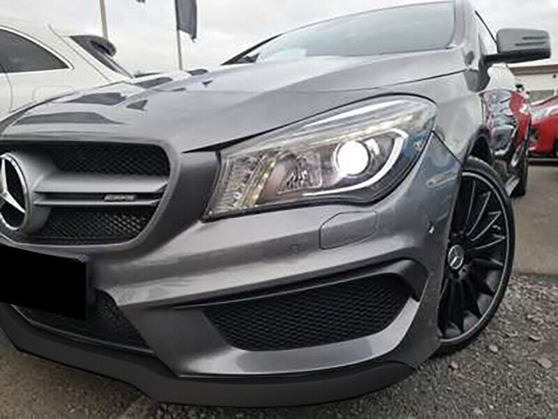 SPLITTER MERCEDES CLA W117 SPOILER SOTTO PARAURTI ANTERIORE NERO AMG LAMA