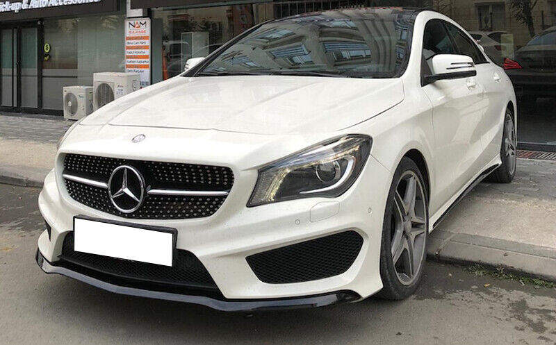 SPLITTER MERCEDES CLA W117 SPOILER SOTTO PARAURTI ANTERIORE NERO AMG LAMA