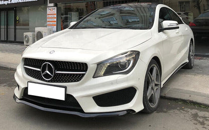 SPLITTER MERCEDES CLA W117 SPOILER SOTTO PARAURTI ANTERIORE NERO AMG LAMA
