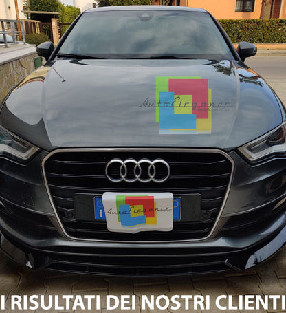 SPLITTER 4 PIECES SUITABLE FOR AUDI A3 8V 2017-2020 SLINE S3 GLOSSY BLACK 
