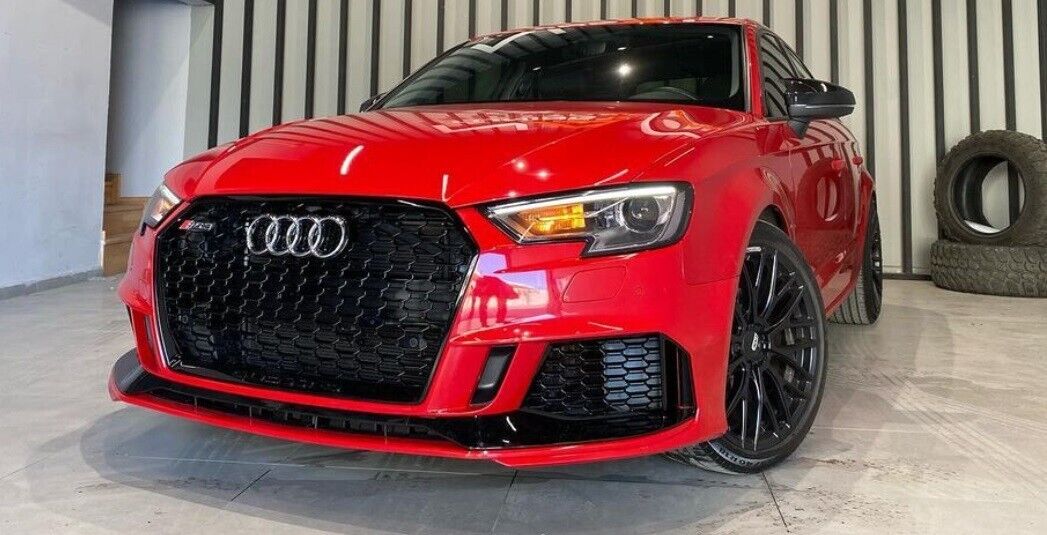GRIGLIA ADATTA PER AUDI A3 8V 2017-2020 LOOK RS3 LOOK NERO LUCIDA 0033