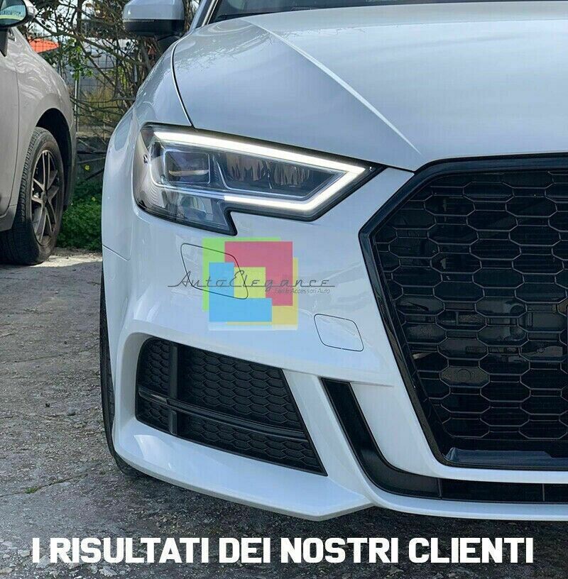 GRIGLIA ADATTA PER AUDI A3 8V 2017-2020 LOOK RS3 LOOK NERO LUCIDA 0033