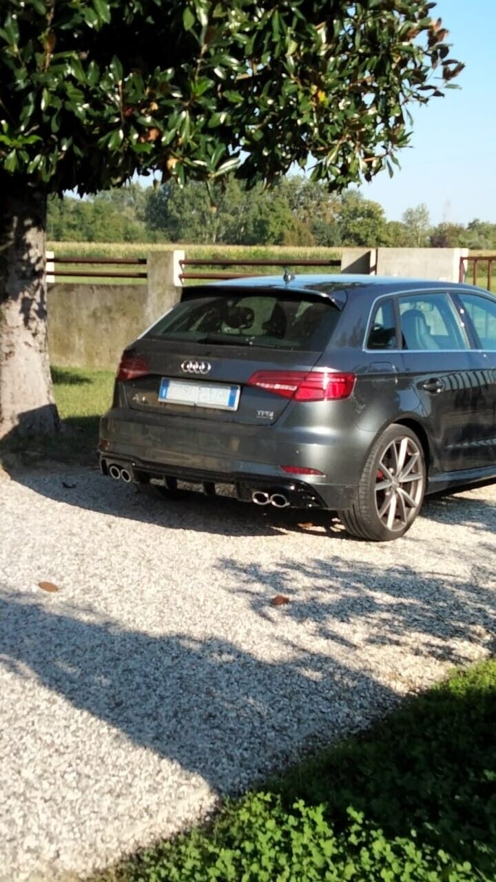 Diffusore per Audi A3 8V Facelift 16-19 RS3 Look solo S-line Paraurti