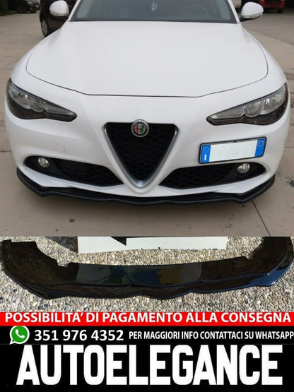 SPLITTER ADATTO PER ALFA ROMEO GIULIA STANDARD - SUPER - NERO LUCIDO