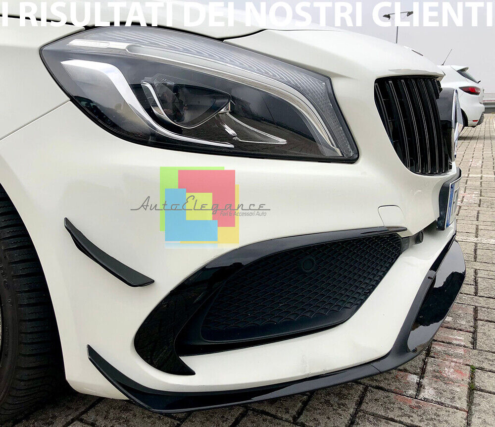 MERCEDES A W176 2015-2018 SPLITTER PER PARAURTI ANTERIORE AMG A45 ABS