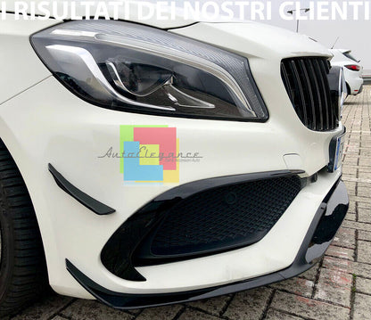 MERCEDES A W176 2015-2018 SPLITTER PER PARAURTI ANTERIORE AMG A45 ABS
