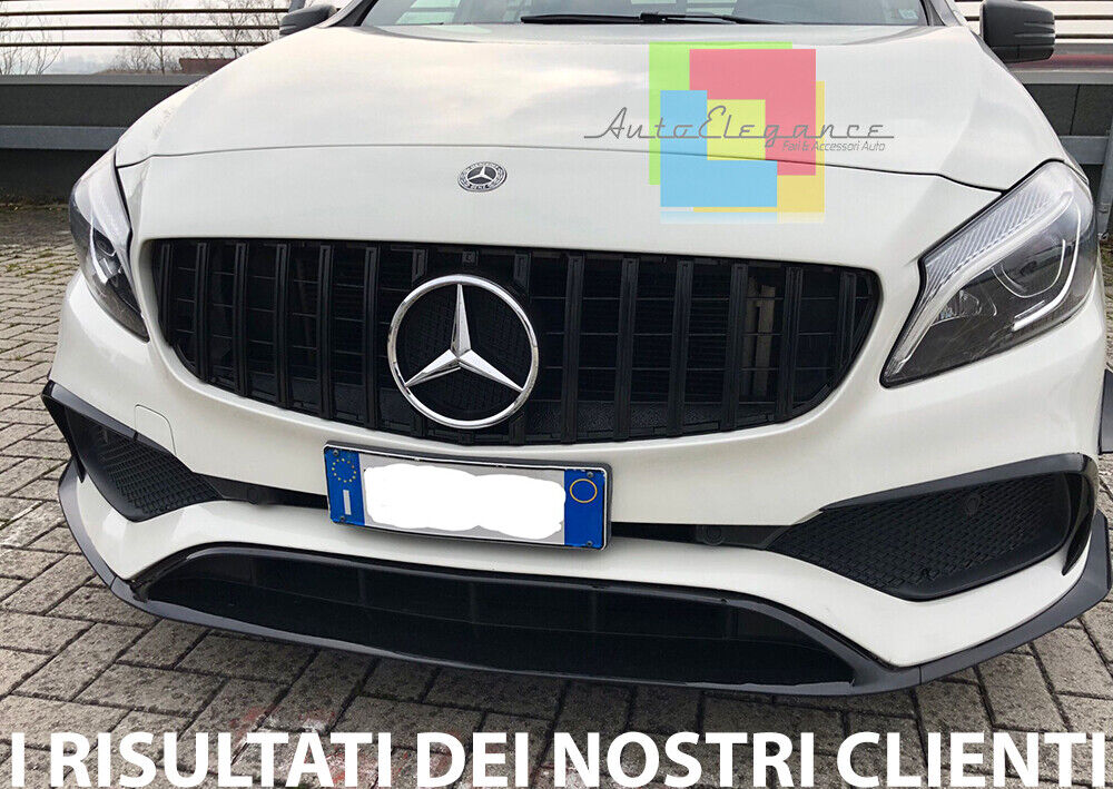 MERCEDES A W176 2015-2018 SPLITTER PER PARAURTI ANTERIORE AMG A45 ABS