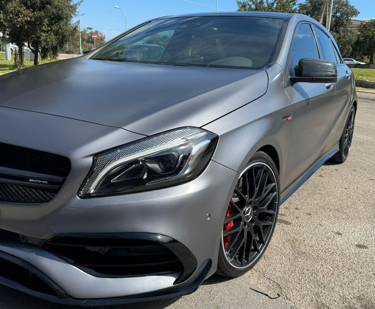 MERCEDES A W176 2015-2018 SPLITTER PER PARAURTI ANTERIORE AMG A45 ABS