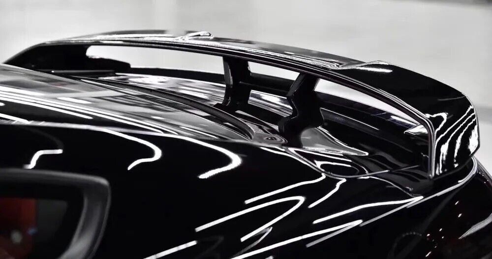 SPOILER ADATTO PER FORD MUSTANG COUPE 2014-2020 LOOK GT500 NERO LUCIDO
