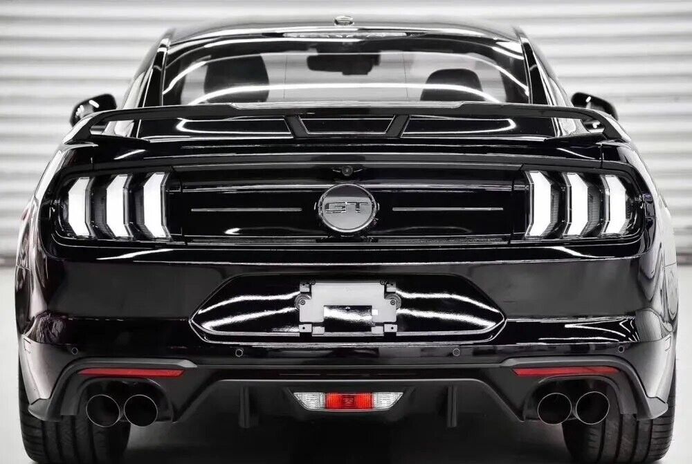 SPOILER ADATTO PER FORD MUSTANG COUPE 2014-2020 LOOK GT500 NERO LUCIDO