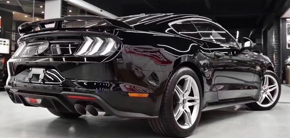 SPOILER ADATTO PER FORD MUSTANG COUPE 2014-2020 LOOK GT500 NERO LUCIDO