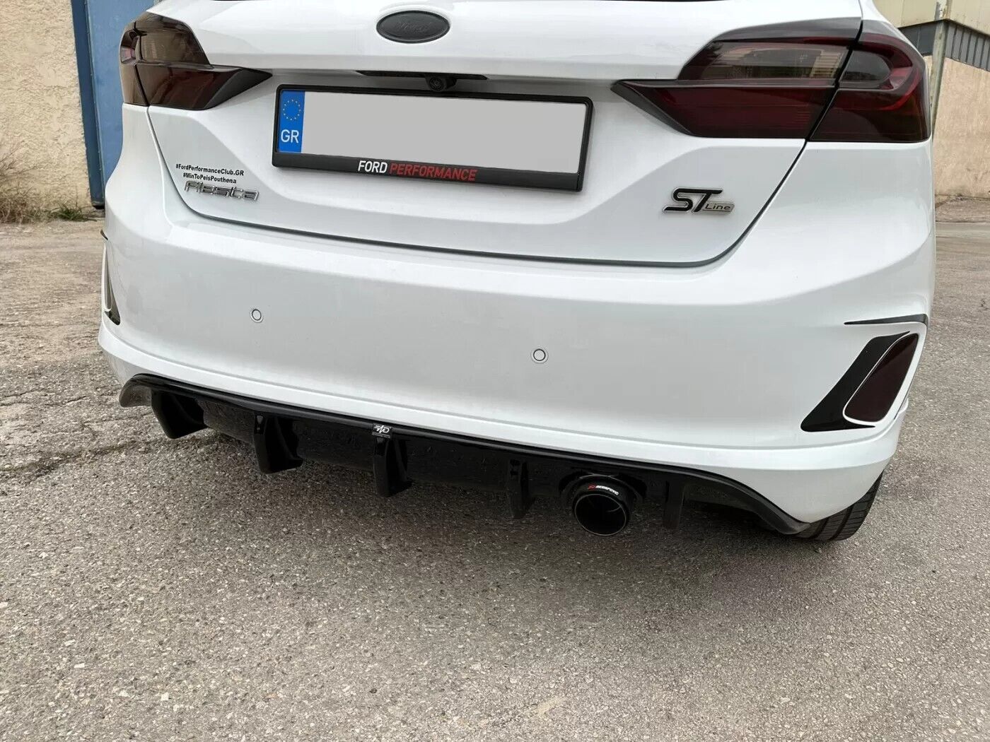 Diffusore posteriore adatto per Ford Fiesta Mk8 ST-Line (2017-)