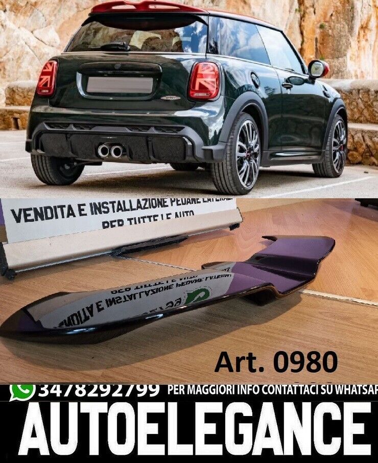 F55 Cooper S Gloss Black Roof Spoiler for Mini F55 F56 Cooper S 2013+