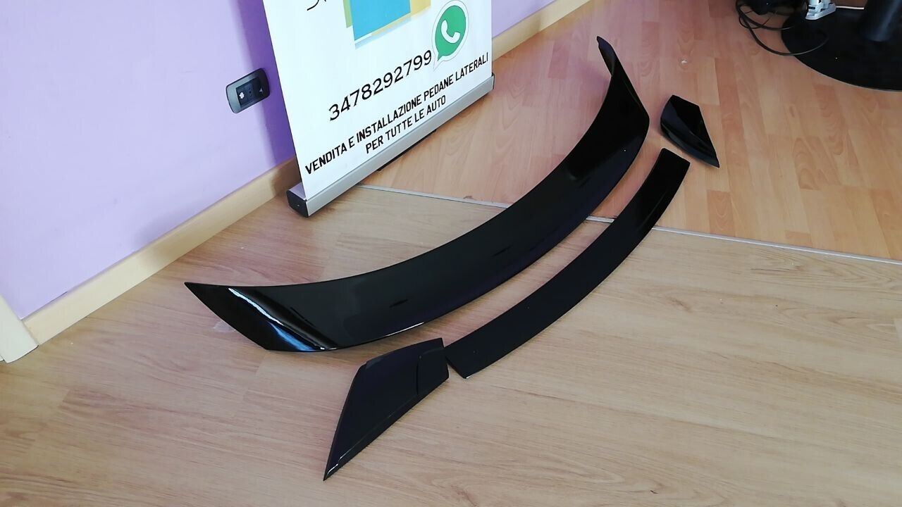 SPOILER ADATTO PER FORD MUSTANG COUPE 2014-2020 LOOK GT PERFORMANCE NERO LUCIDO