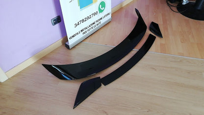 SPOILER ADATTO PER FORD MUSTANG COUPE 2014-2020 LOOK GT PERFORMANCE NERO LUCIDO