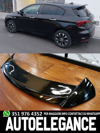 SPOILER SUL TETTO ADATTO PER FIAT TIPO 2015+ SPORTY SEDAN LOOK NERO LUCIDO
