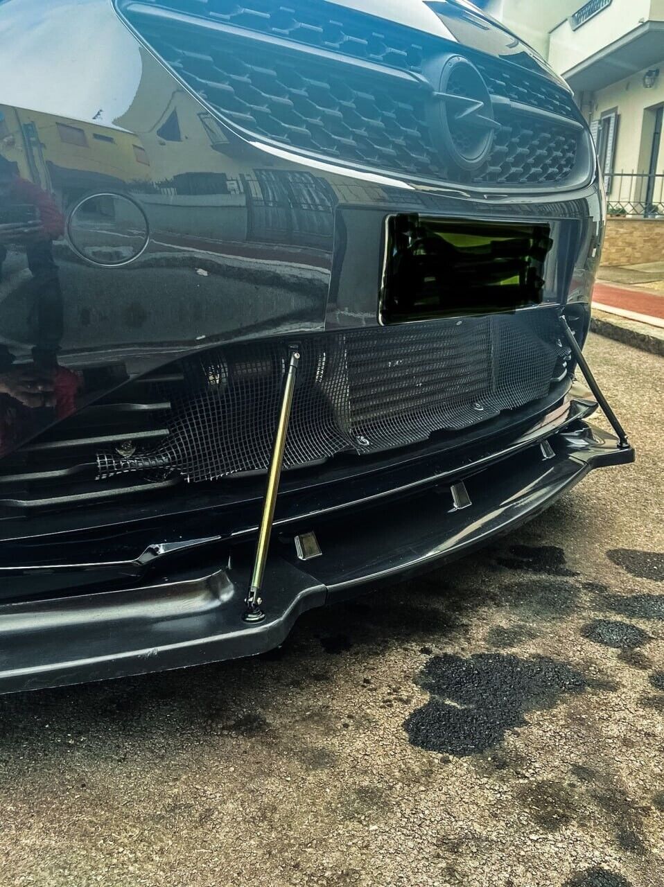 FRONT SPLITTER SUITABLE FOR OPEL CORSA F ABS SPORTY LOOK