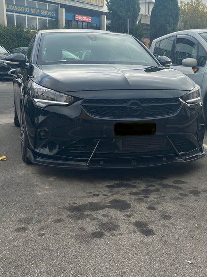 FRONT SPLITTER SUITABLE FOR OPEL CORSA F ABS SPORTY LOOK