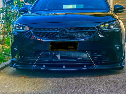 FRONT SPLITTER SUITABLE FOR OPEL CORSA F ABS SPORTY LOOK